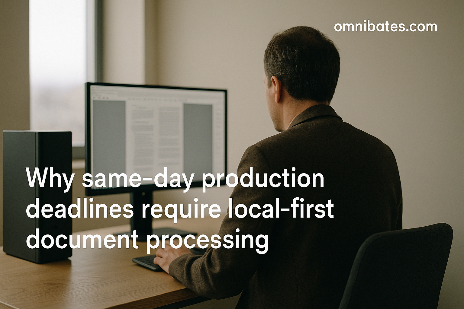 Why same-day production deadlines require local-first document processing