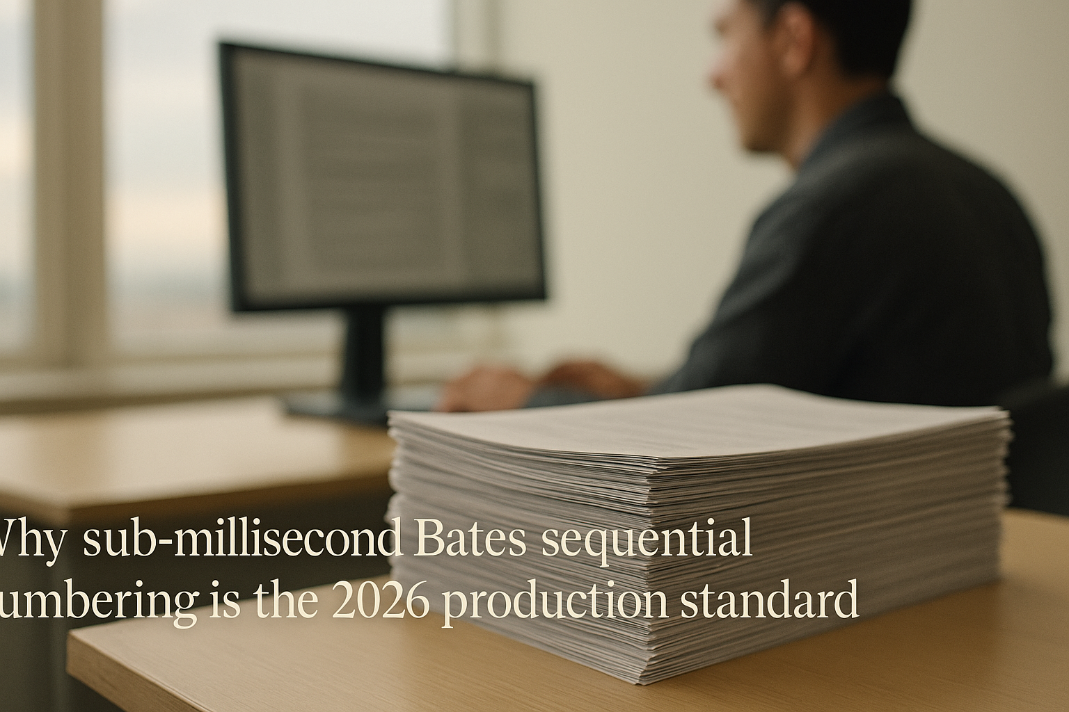 Why sub-millisecond Bates sequential numbering is the 2026 production standard